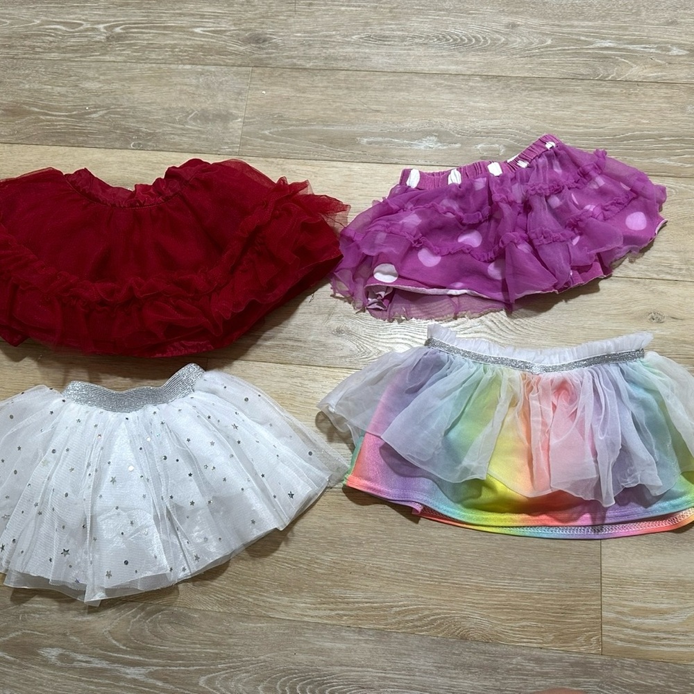 Colorful Kids Tutu Skirt Set
